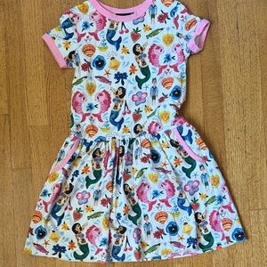 Rock Your Baby Pink Mermaid Print Dress